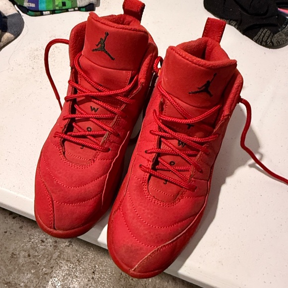 Nike Other - Nike Red High-Top Jumpman Sneakers